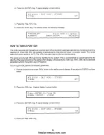 Preview for 82 page of Simplex Saturn 2500 Operating Instructions Manual