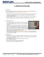 Preview for 12 page of Simplex SWIFT-E Manual