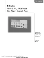 Preview for 1 page of Simplex TrueAlarm 4008- 9121 Installation, Programming And Operating Instructions