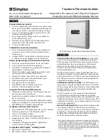 Preview for 1 page of Simplex TrueAlarm Manual