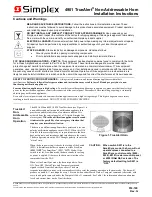 Preview for 1 page of Simplex TrueAlert 4901 Installation Instructions Manual