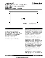 Preview for 1 page of Simplex TrueCom 5140-9243 Quick Start Manual