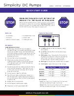 Preview for 1 page of Simplicity 1000 DC Quick Start Manual