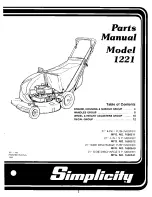 Предварительный просмотр 5 страницы Simplicity 1219 Parts Manual