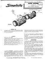 Preview for 1 page of Simplicity 127 Operator'S Manual