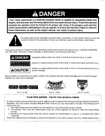 Preview for 2 page of Simplicity 1322PS Mower Operator'S Manual