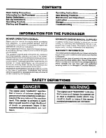 Preview for 3 page of Simplicity 1550ES Operator'S Manual