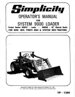 Simplicity 1690157 Operator'S Manual preview