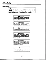 Preview for 2 page of Simplicity 1691258 Operator'S Manual