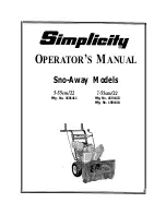 Simplicity 1691411 Operator'S Manual preview