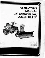 Simplicity 1691520 Operator'S Manual preview