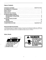 Preview for 3 page of Simplicity 1691853 Operator'S Manual