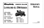 Preview for 1 page of Simplicity 1691996 Operator'S Manual