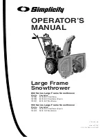 Preview for 3 page of Simplicity 1693984 Operator'S Manual