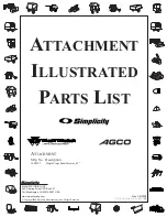 Предварительный просмотр 1 страницы Simplicity 1694295 Illustrate Parts List