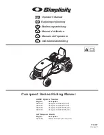 Предварительный просмотр 1 страницы Simplicity 1695796 Operator'S Manual