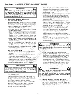 Предварительный просмотр 9 страницы Simplicity 1696095 Safety Instructions & Operator'S Manual