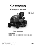 Preview for 1 page of Simplicity 2691127-0 Operator'S Manual