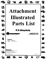 Предварительный просмотр 1 страницы Simplicity 3899 Illustrated Parts List