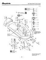 Preview for 38 page of Simplicity 4208G Parts Manual