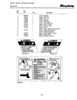 Preview for 53 page of Simplicity 4208G Parts Manual