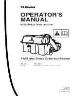 Предварительный просмотр 1 страницы Simplicity 5600352 Operator'S Manual