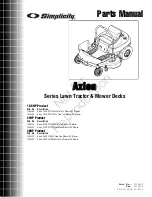 Preview for 1 page of Simplicity 7800360 Axion Parts Manual