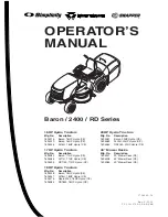 Simplicity Baron 2400 Series Operator'S Manual preview