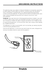 Preview for 4 page of Simplicity BRIO CANISTER Owner'S Manual