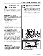 Preview for 15 page of Simplicity Broadmoor 1600 Series Dealer Setup & Adjustment Instructions Manual