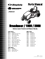 Preview for 1 page of Simplicity Broadmoor 2600 Parts Manual