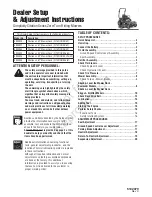 Preview for 1 page of Simplicity Citation 5900522 Dealer Setup & Adjustment Instructions Manual