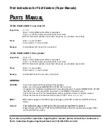 Preview for 1 page of Simplicity Colt ZT2148T Parts Manual