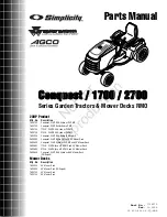 Preview for 1 page of Simplicity CONQUEST 1700 Series Parts Manual