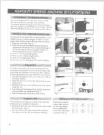 Preview for 9 page of Simplicity Creative Spirit Plus SA2200 Instruction Manual & Reference Manual