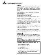 Preview for 7 page of Simplicity DCFM040A1WSP Owner'S Use And Care Manual