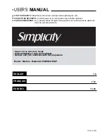 Предварительный просмотр 1 страницы Simplicity DCFM050A1WSP User Manual