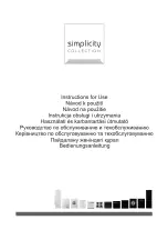 Предварительный просмотр 1 страницы Simplicity DTA6SY2B Instructions For Use Manual