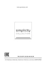 Предварительный просмотр 11 страницы Simplicity DTA6SY2B Instructions For Use Manual