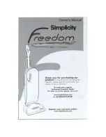 Предварительный просмотр 1 страницы Simplicity Freedom F3100 Owner'S Manual