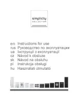 Simplicity GKTG6SY2B Instruction Manual предпросмотр