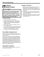 Preview for 10 page of Simplicity Javelin RZT20440BVE2 Dealer Setup & Adjustment Instructions Manual