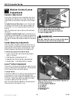 Preview for 12 page of Simplicity Javelin RZT20440BVE2 Dealer Setup & Adjustment Instructions Manual