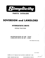 Simplicity Landlord 657-3310H Parts Catalog preview