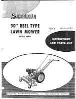 Предварительный просмотр 5 страницы Simplicity Reel Mower Parts List