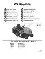 Simplicity Regent 1840RD Operator'S Manual preview