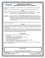 Предварительный просмотр 11 страницы Simplicity SCR412BLS Owner'S Manual