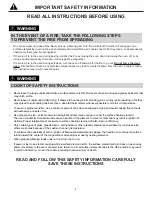 Preview for 6 page of Simplicity SER241WC Owner'S Use And Care Manual