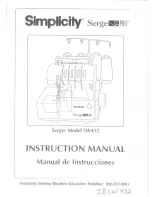 Simplicity Serge Pro SW432 Instruction Manual предпросмотр