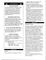 Preview for 4 page of Simplicity Simplicity SCF401W Owner'S Manual